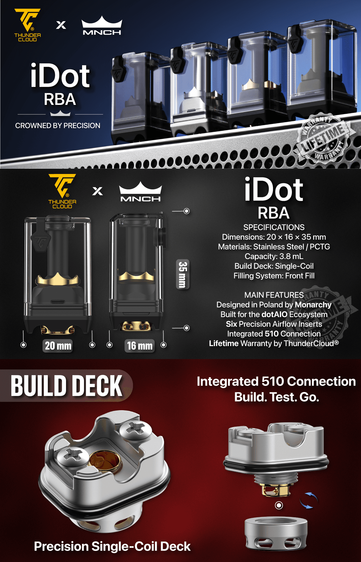 iDot RBA by Monarchy × ThunderCloud — Rebuildable Atomizer 2 20260730013047 Idot Rba A