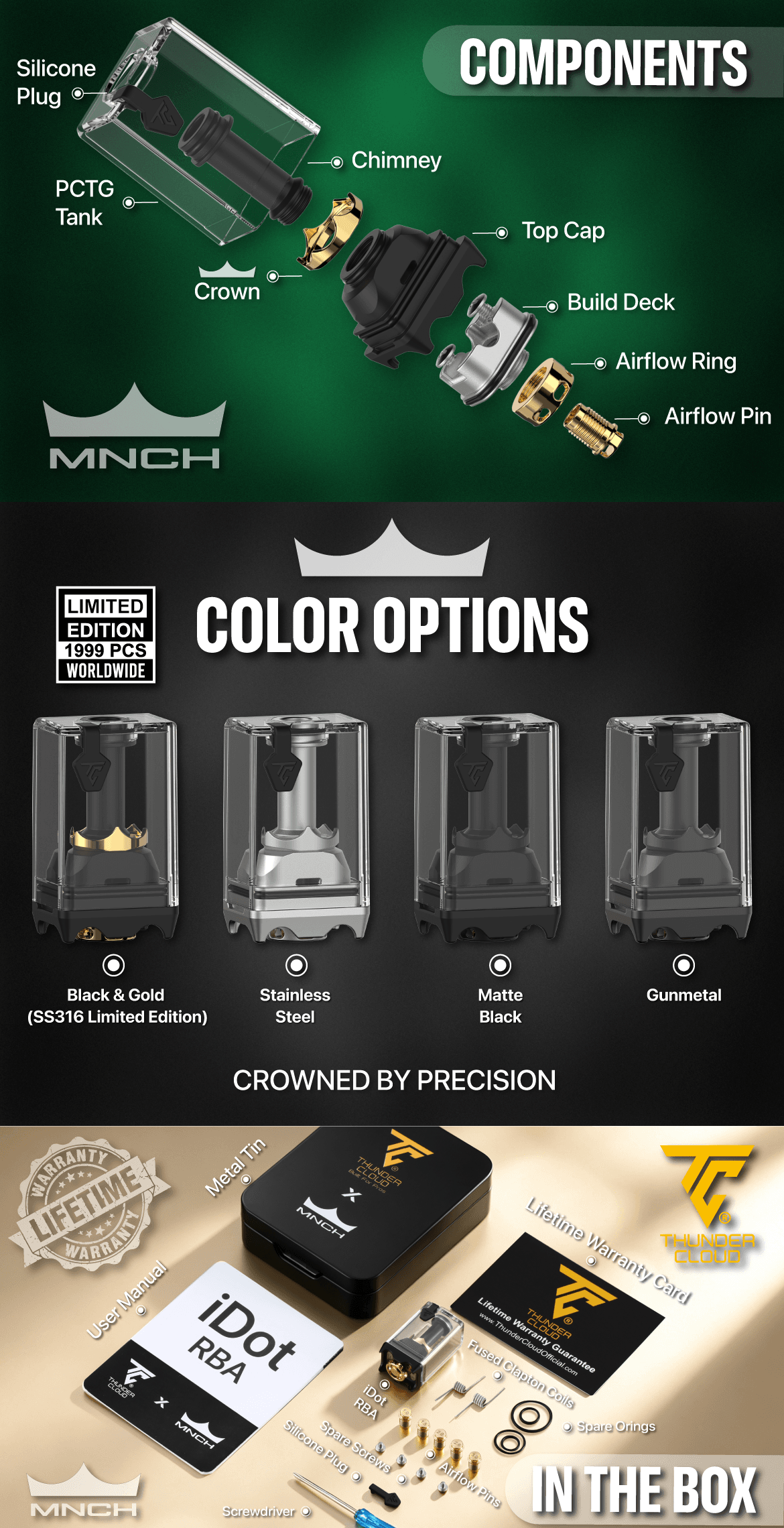 iDot RBA by Monarchy × ThunderCloud — Rebuildable Atomizer 4 20260730013135 Idot Rba C