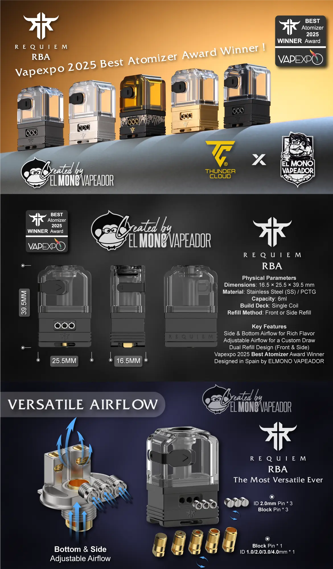 Requiem RBA Designed By ELMONO VAPEADOR In Spain 2 Requiem Rba Update