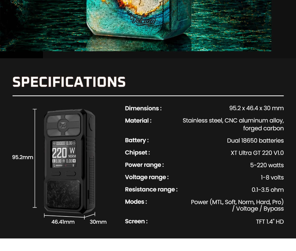 Rayden 220 Limited Edition Box Mod by BD Vape 18 Bd Vapwe 15