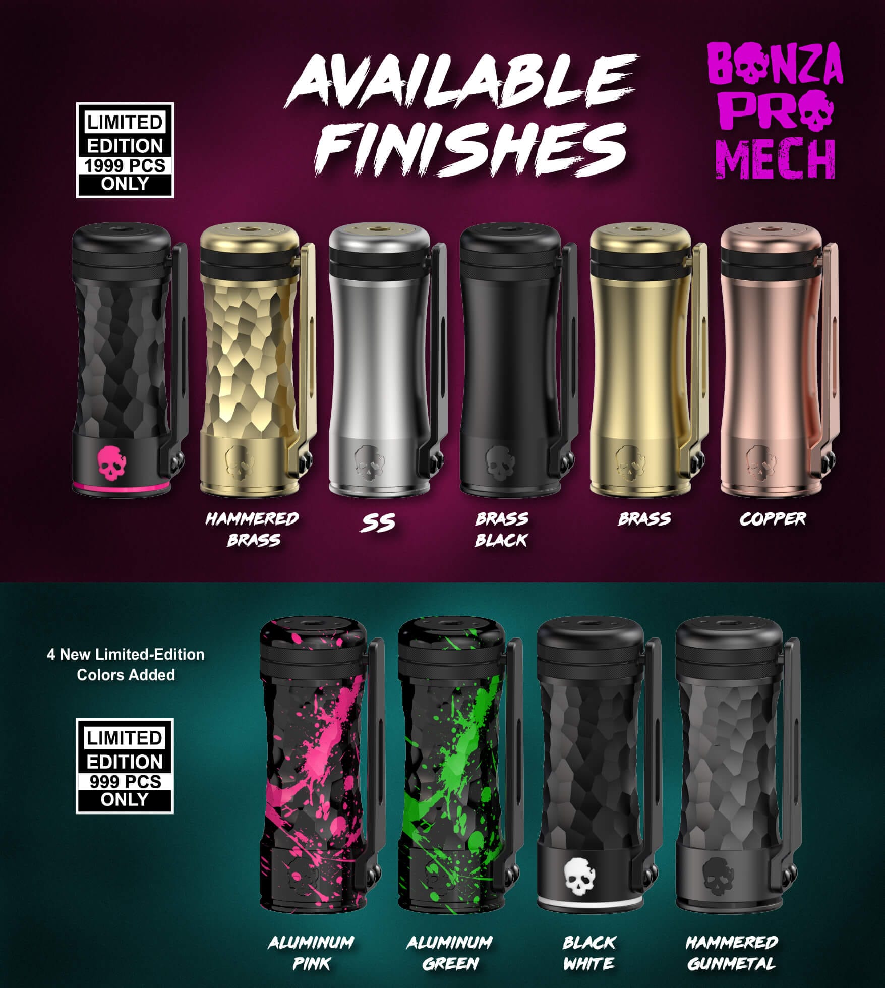 Bonza Pro Mech Mod By Vaping Bogan 8 Mech5@1.5x 100 (1)